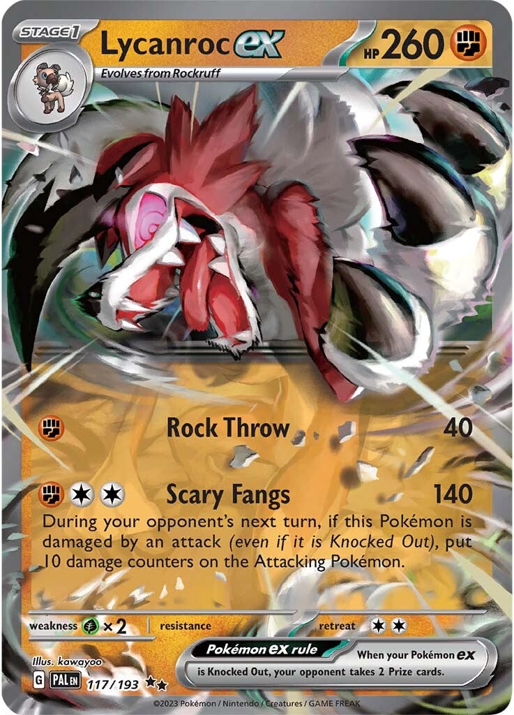 Lycanroc ex (117/193) [Scarlet & Violet: Paldea Evolved] | Exor Games New Glasgow