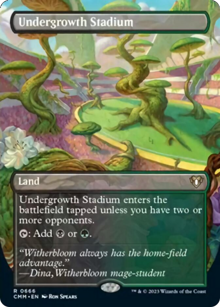 Undergrowth Stadium (Borderless Alternate Art) [Commander Masters] | Exor Games New Glasgow