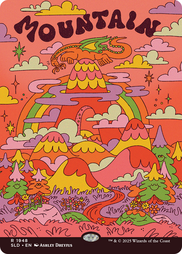 Mountain (1948) (Rainbow Foil) [Secret Lair Drop Series] | Exor Games New Glasgow