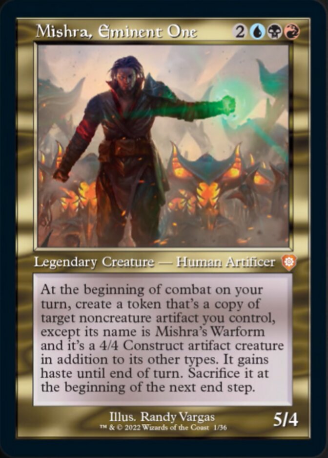 Mishra, Eminent One (001) (Retro) [The Brothers' War Commander] | Exor Games New Glasgow
