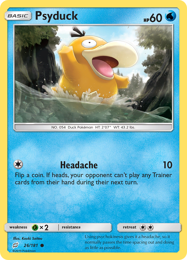 Psyduck (26/181) [Sun & Moon: Team Up] | Exor Games New Glasgow
