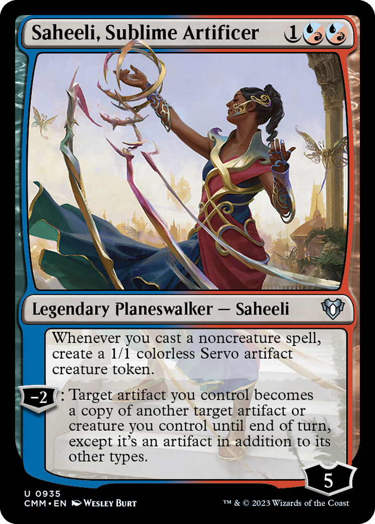 Saheeli, Sublime Artificer [Commander Masters] | Exor Games New Glasgow