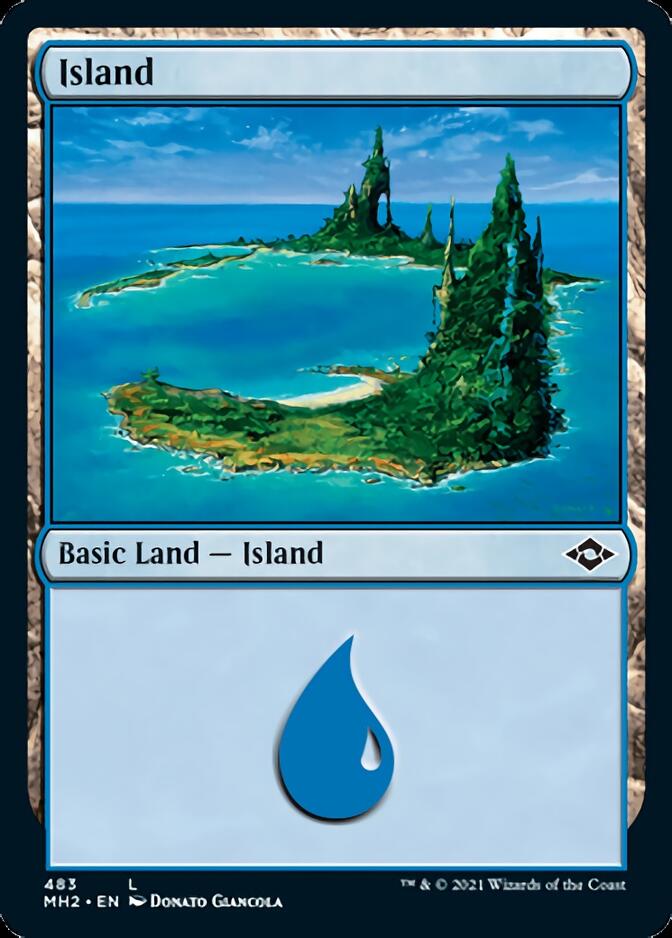 Island (483) (Foil Etched) [Modern Horizons 2] | Exor Games New Glasgow