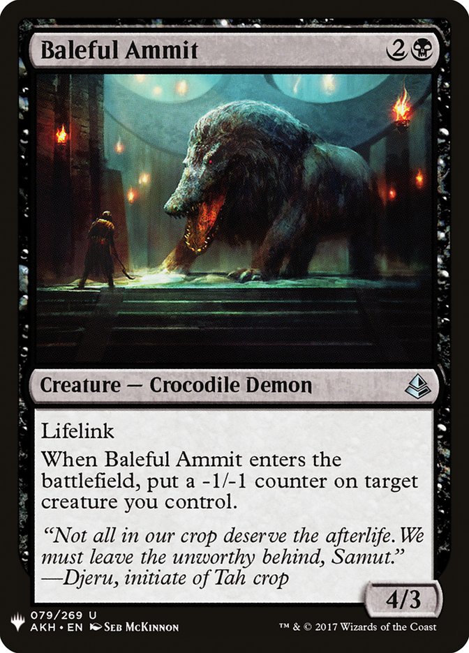 Baleful Ammit [Mystery Booster] | Exor Games New Glasgow