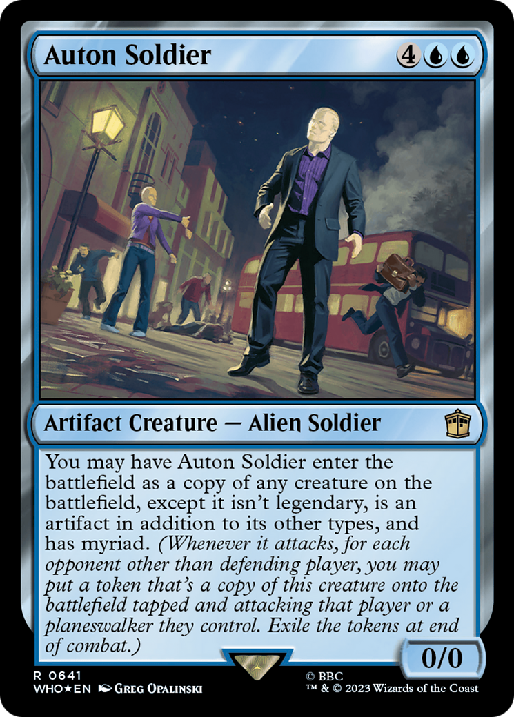 Auton Soldier (Surge Foil) [Doctor Who] | Exor Games New Glasgow