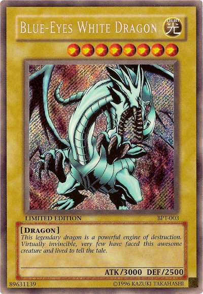 Blue-Eyes White Dragon [BPT-003] Secret Rare | Exor Games New Glasgow