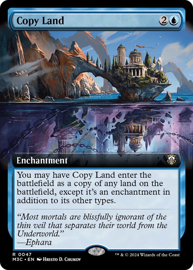 Copy Land (Extended Art) [Modern Horizons 3 Commander] | Exor Games New Glasgow