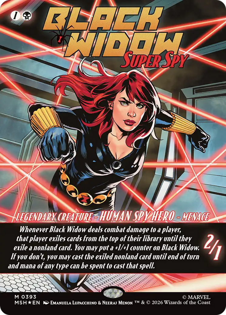 Black Widow, Super Spy (Borderless) (0393) [Marvel Super Heroes] | Exor Games New Glasgow