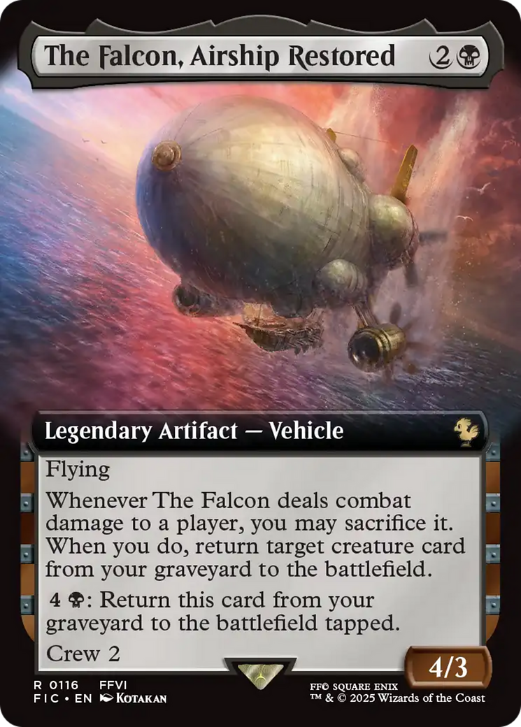 The Falcon, Airship Restored (Extended Art) [FINAL FANTASY Commander] | Exor Games New Glasgow