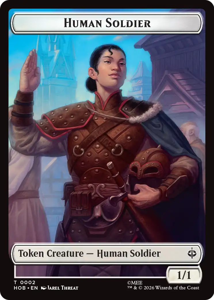 Human Soldier // Dwarf Double-Sided Token [The Hobbit Tokens] | Exor Games New Glasgow