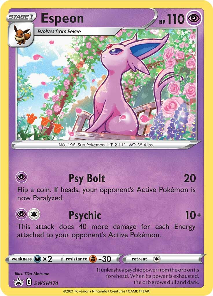 Espeon (SWSH174) [Sword & Shield: Black Star Promos] | Exor Games New Glasgow