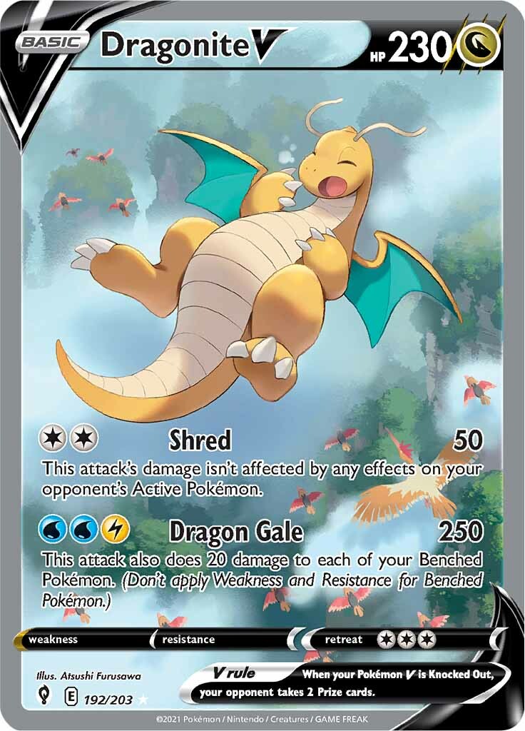 Dragonite V (192/203) [Sword & Shield: Evolving Skies] | Exor Games New Glasgow