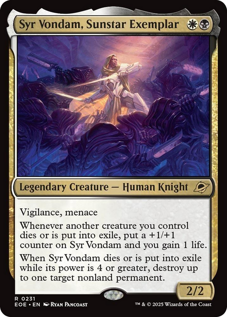 Syr Vondam, Sunstar Exemplar [Edge of Eternities] | Exor Games New Glasgow