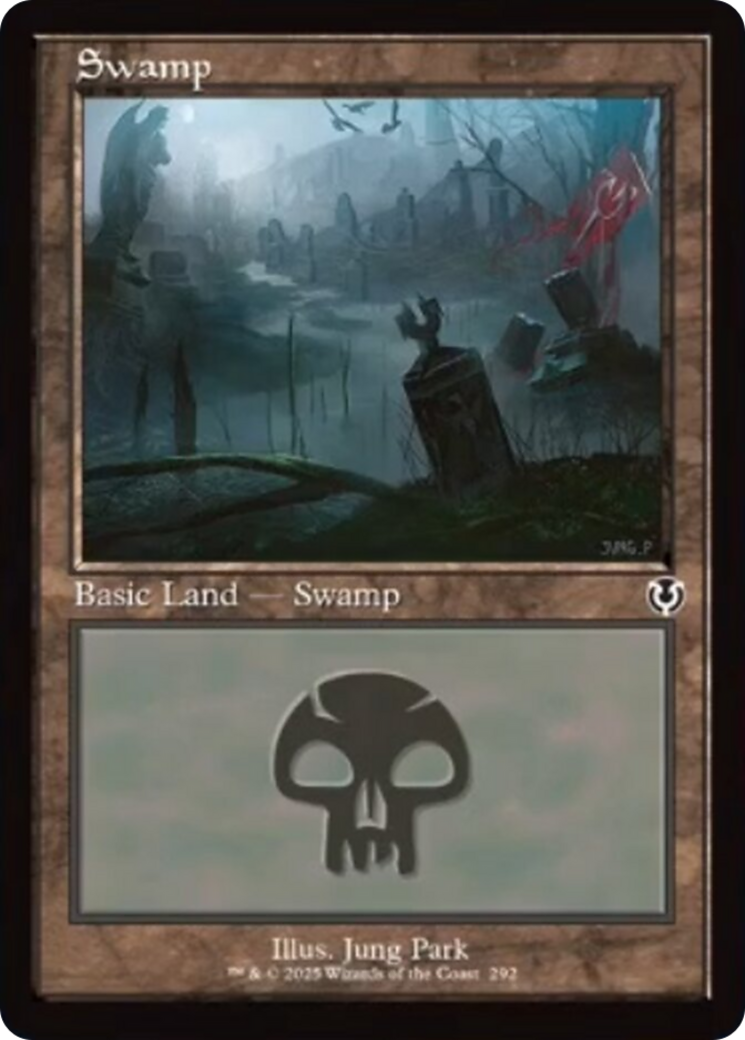 Swamp (292) (Retro Frame) [Innistrad Remastered] | Exor Games New Glasgow