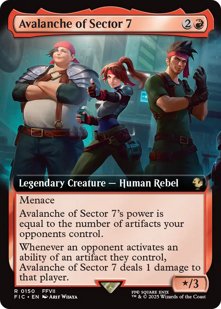 Avalanche of Sector 7 (Extended Art) [FINAL FANTASY Commander] | Exor Games New Glasgow