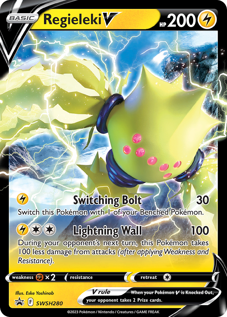 Regieleki V (SWSH280) (Jumbo Card) [Sword & Shield: Black Star Promos] | Exor Games New Glasgow