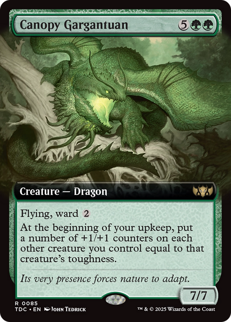 Canopy Gargantuan (Extended Art) [Tarkir: Dragonstorm Commander] | Exor Games New Glasgow
