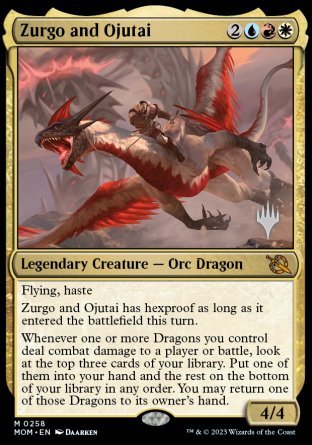 Zurgo and Ojutai (Promo Pack) [March of the Machine Promos] | Exor Games New Glasgow