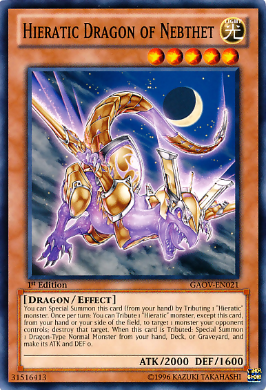 Hieratic Dragon of Nebthet [GAOV-EN021] Common | Exor Games New Glasgow