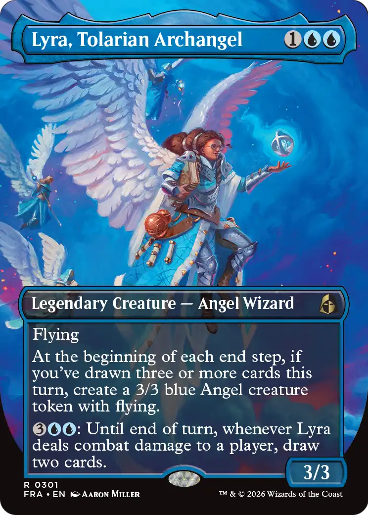 Lyra, Tolarian Archangel (Borderless) [Reality Fracture] | Exor Games New Glasgow