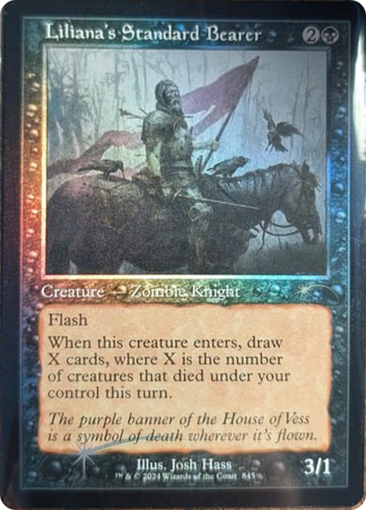Liliana's Standard Bearer (Retro Frame) [Secret Lair Drop Series] | Exor Games New Glasgow