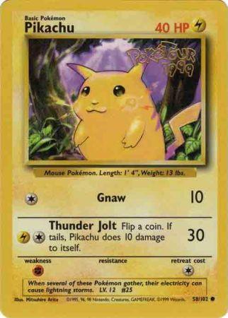 Pikachu (58/102) (PokeTour 1999 Promo) [Miscellaneous Cards] | Exor Games New Glasgow