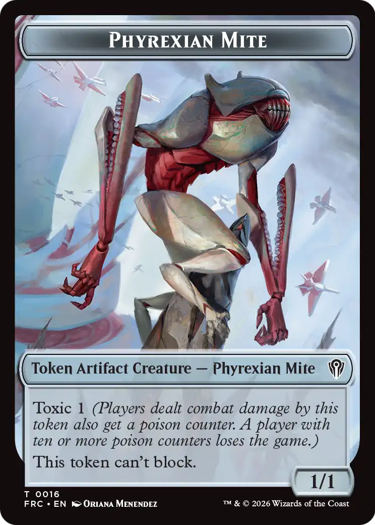 Kobolds of Kher Keep // Phyrexian Mite Double-Sided Token [Reality Fracture Commander Tokens] | Exor Games New Glasgow