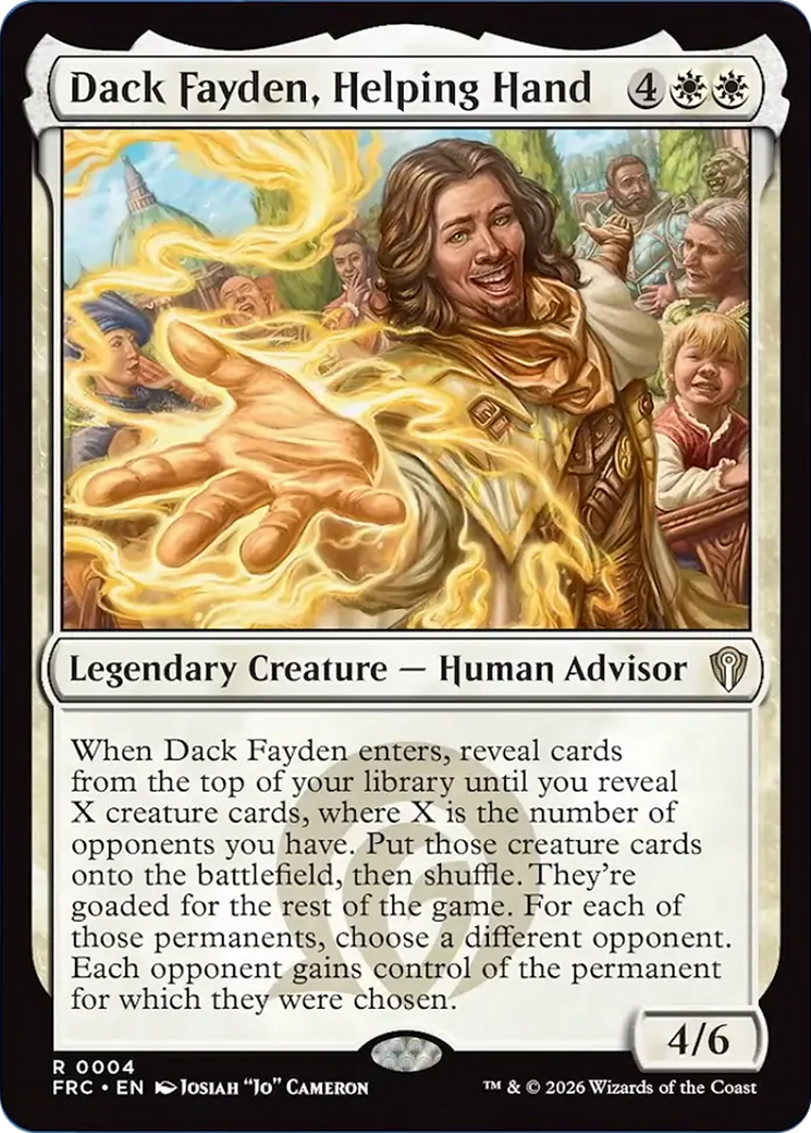 Dack Fayden, Helping Hand [Reality Fracture Commander] | Exor Games New Glasgow
