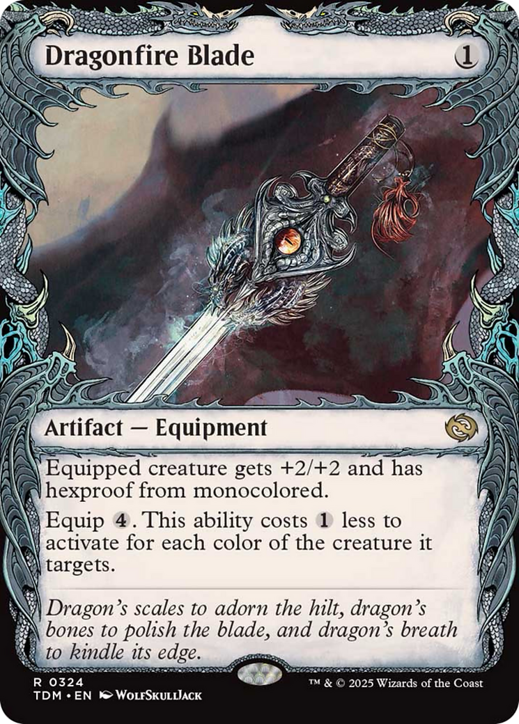 Dragonfire Blade (Showcase) [Tarkir: Dragonstorm] | Exor Games New Glasgow