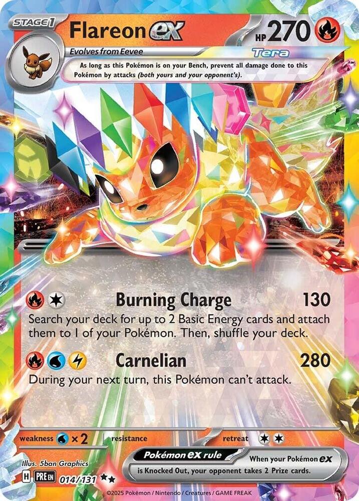 Flareon ex (014/131) [Scarlet & Violet: Prismatic Evolutions] | Exor Games New Glasgow