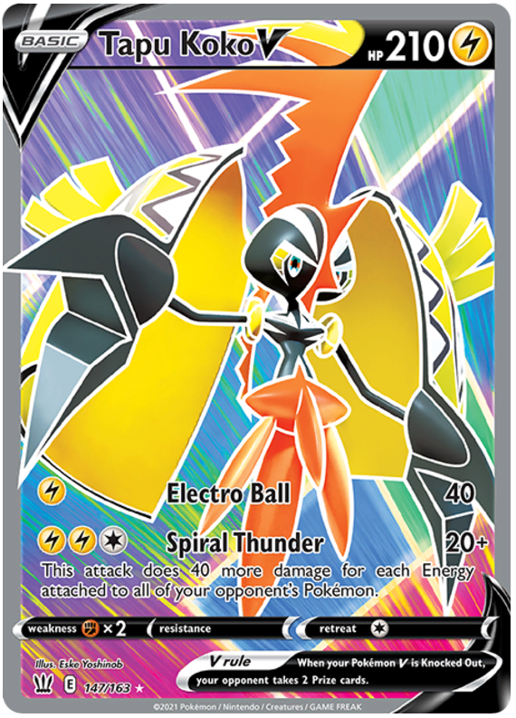 Tapu Koko V (147/163) [Sword & Shield: Battle Styles] | Exor Games New Glasgow