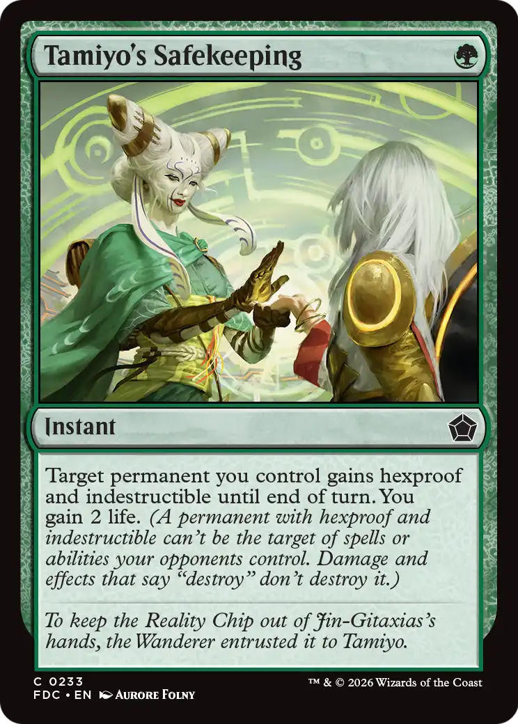 Tamiyo's Safekeeping [Foundations Commander] | Exor Games New Glasgow