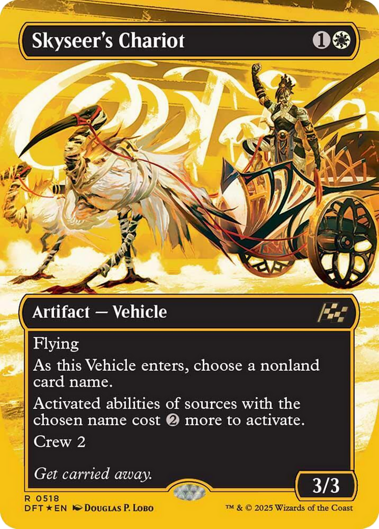 Skyseer's Chariot (Borderless) (First-Place Foil) [Aetherdrift] | Exor Games New Glasgow