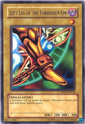 Left Leg of the Forbidden One [RP01-EN018] Rare | Exor Games New Glasgow