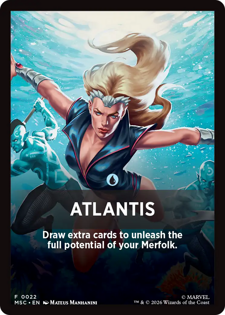 Atlantis Theme Card [Marvel Super Heroes Commander] | Exor Games New Glasgow
