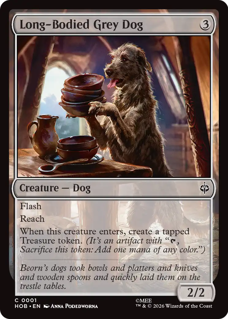 Long-Bodied Grey Dog [The Hobbit] | Exor Games New Glasgow