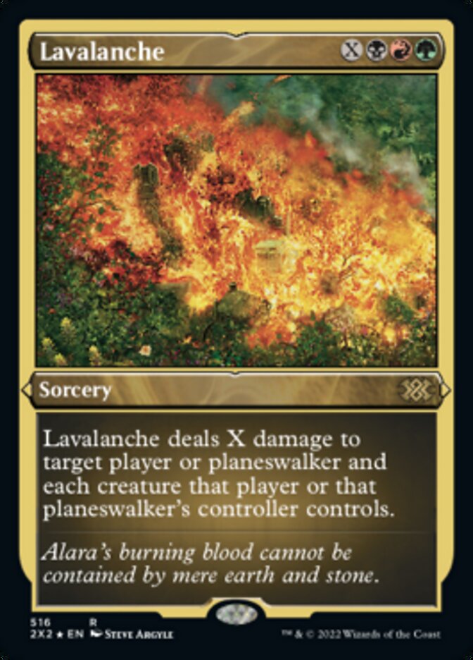 Lavalanche (Foil Etched) [Double Masters 2022] | Exor Games New Glasgow