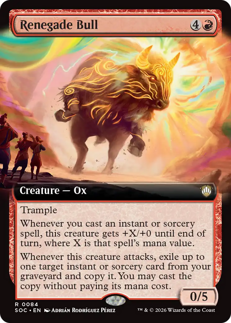 Renegade Bull (Extended Art) [Secrets of Strixhaven Commander] | Exor Games New Glasgow