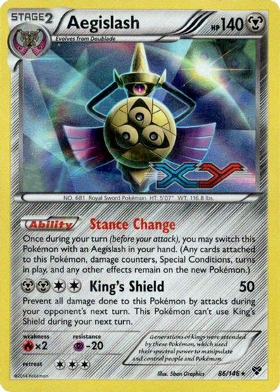 Aegislash (86/146) (Prerelease Promo) [XY: Black Star Promos] | Exor Games New Glasgow