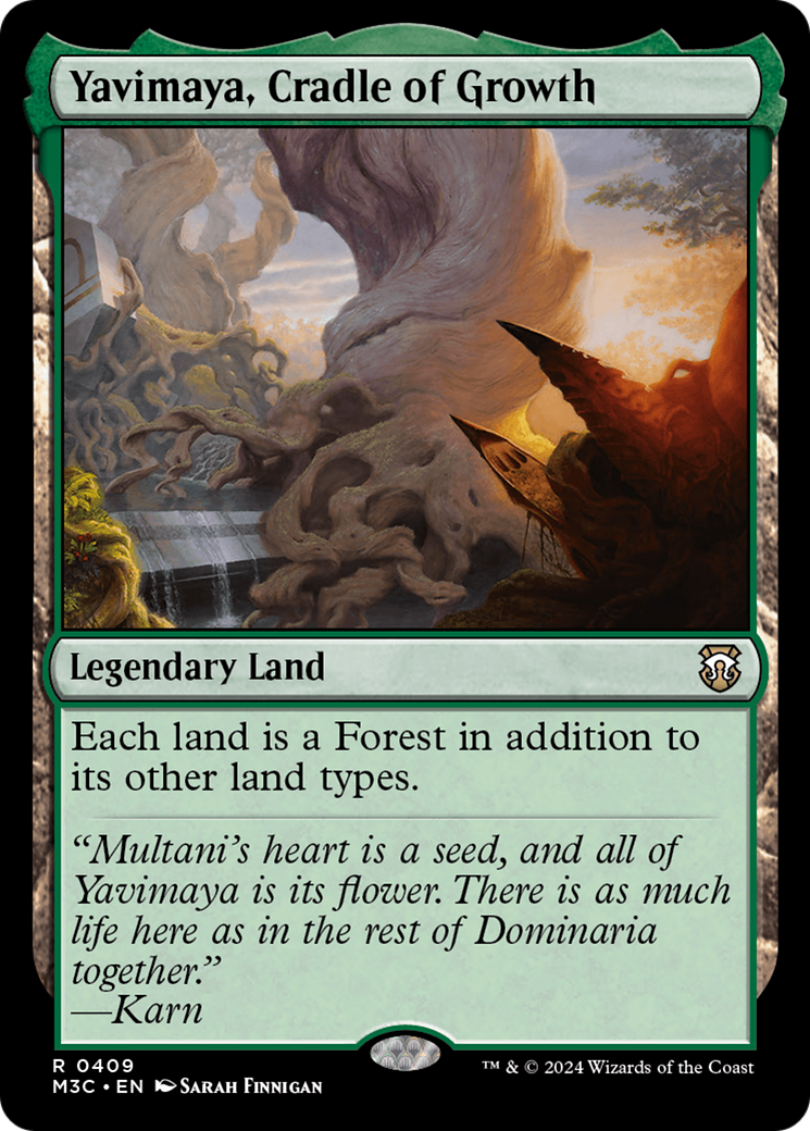 Yavimaya, Cradle of Growth (Ripple Foil) [Modern Horizons 3 Commander] | Exor Games New Glasgow