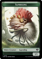 Saproling // Satyr Double-Sided Token [Commander Masters Tokens] | Exor Games New Glasgow