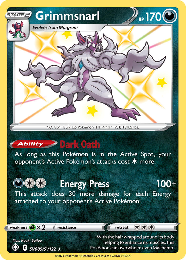 Grimmsnarl (SV085/SV122) [Sword & Shield: Shining Fates] | Exor Games New Glasgow