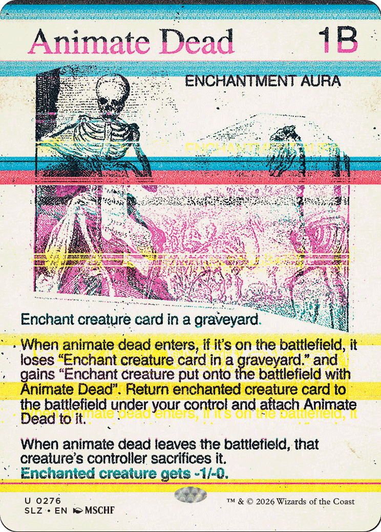 Animate Dead (0276) [Secret Lair x MSCHF: The Zeta Set] | Exor Games New Glasgow