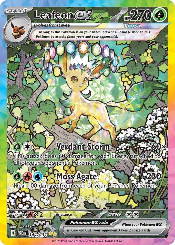 Leafeon ex (144/131) [Scarlet & Violet: Prismatic Evolutions] | Exor Games New Glasgow