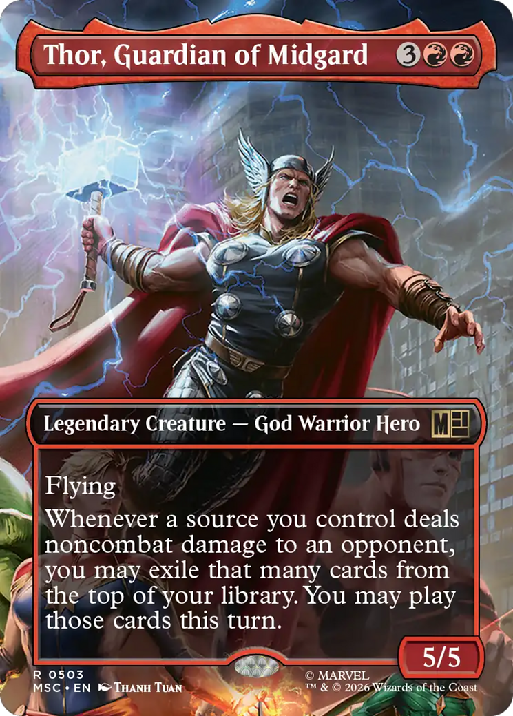 Thor, Guardian of Midgard (Borderless) [Marvel Super Heroes Commander] | Exor Games New Glasgow