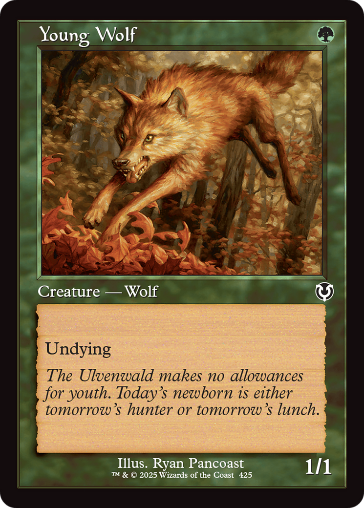 Young Wolf (Retro Frame) [Innistrad Remastered] | Exor Games New Glasgow