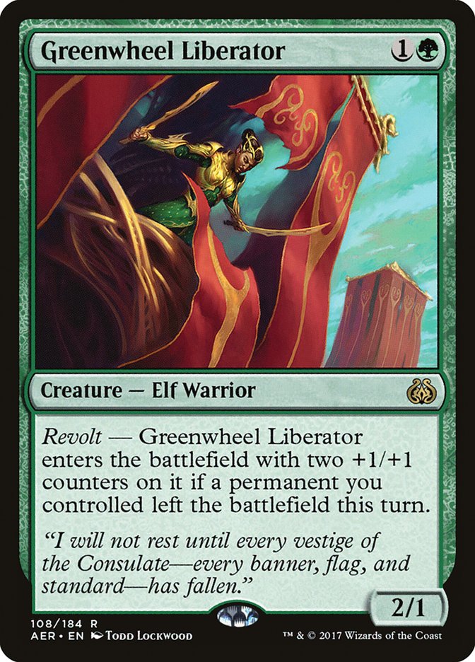 Greenwheel Liberator [Aether Revolt] | Exor Games New Glasgow