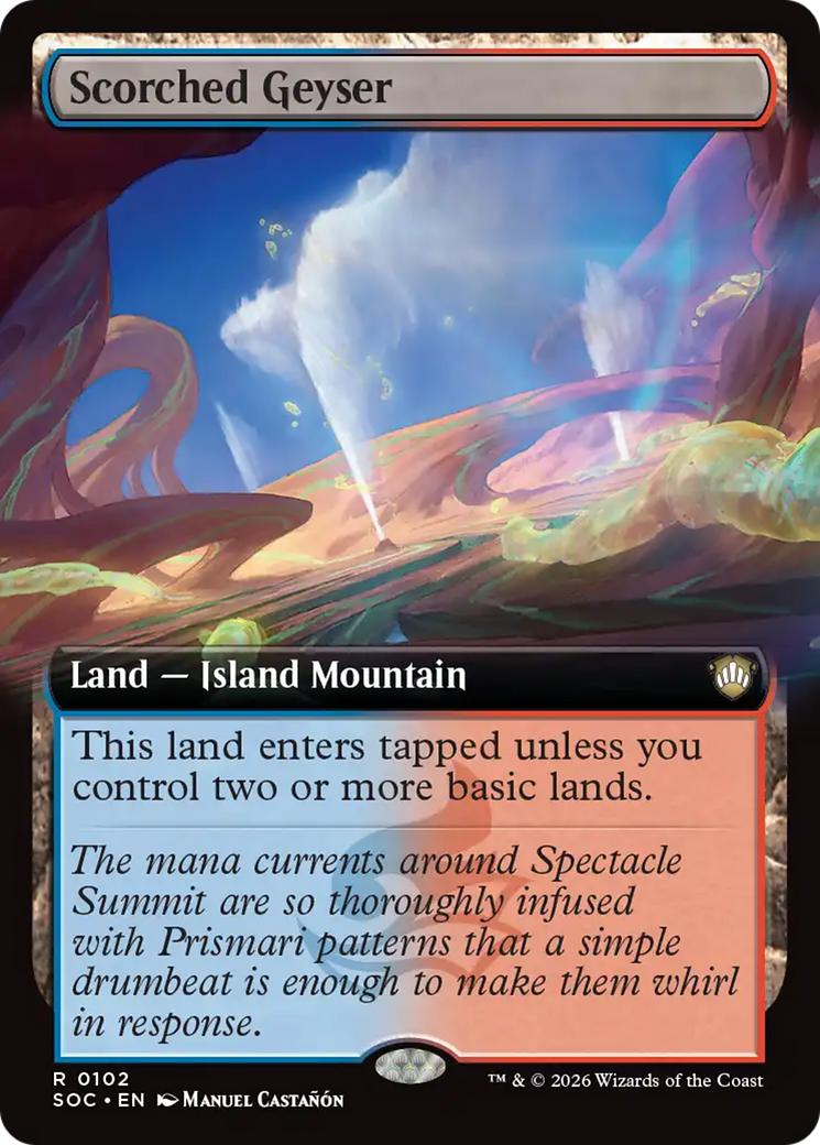 Scorched Geyser (Extended Art) [Secrets of Strixhaven Commander] | Exor Games New Glasgow