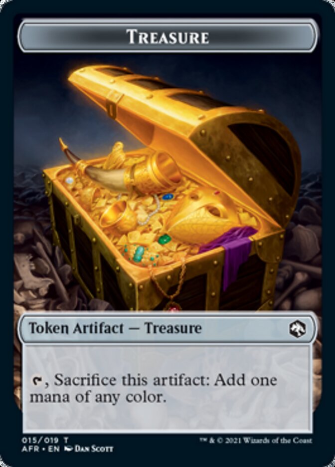 Treasure // Zombie Double-Sided Token [Dungeons & Dragons: Adventures in the Forgotten Realms Tokens] | Exor Games New Glasgow