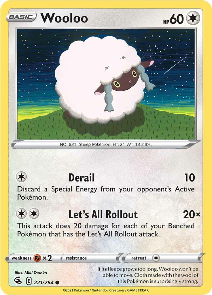 Wooloo (221/264) [Sword & Shield: Fusion Strike] | Exor Games New Glasgow